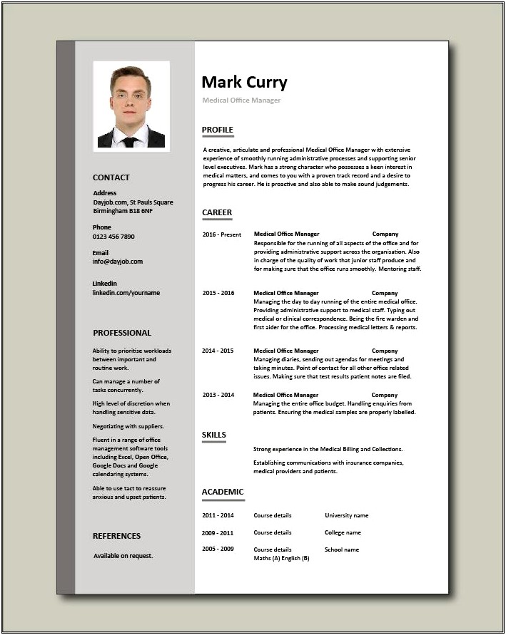Office Manager Resume Examples 2015