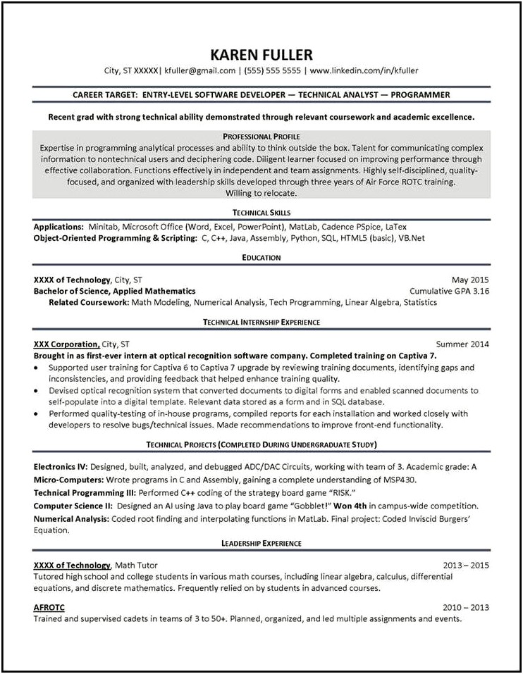 On Air Talent Resume Samples