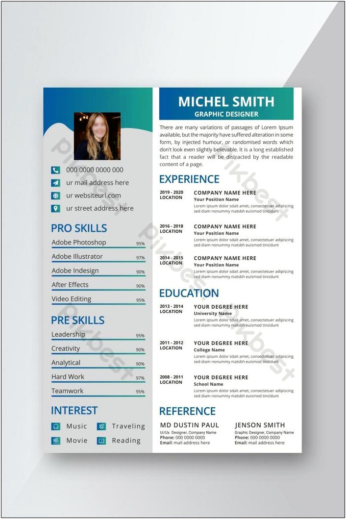 One Page Free Ai Resume