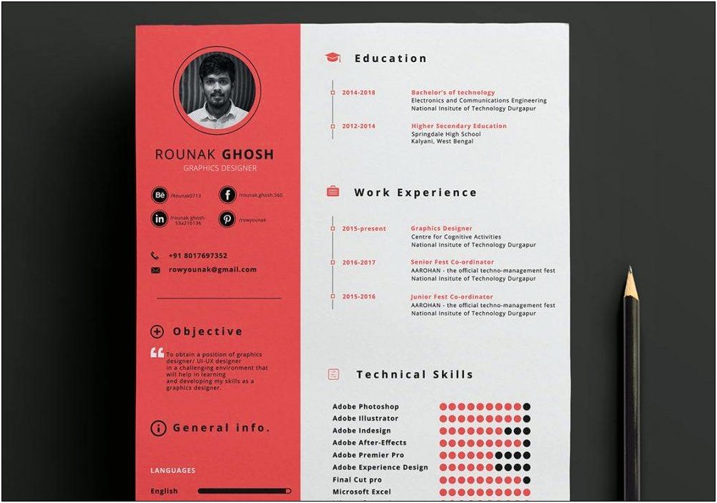 One Page Resume Template Download Free