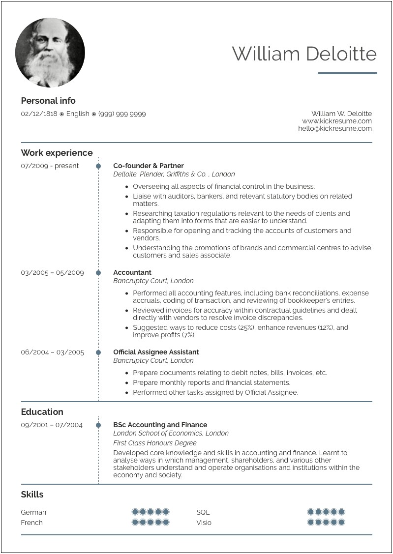 Opening Statement In Resume Examples