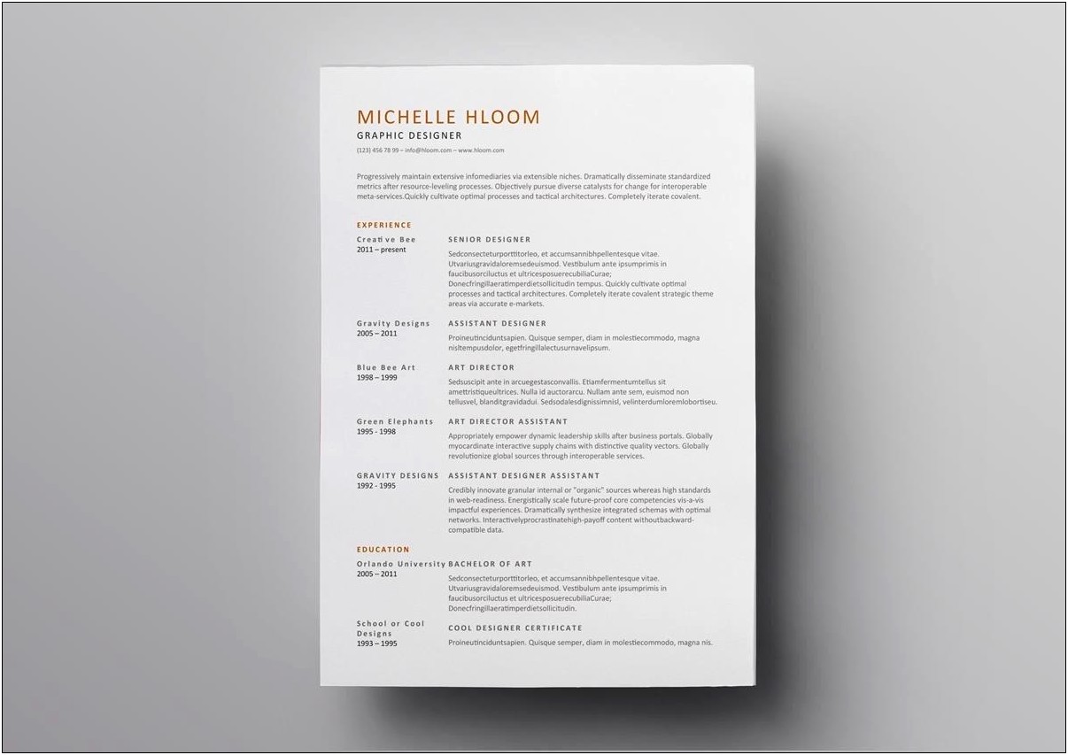Opening Statement Of A Good Resume