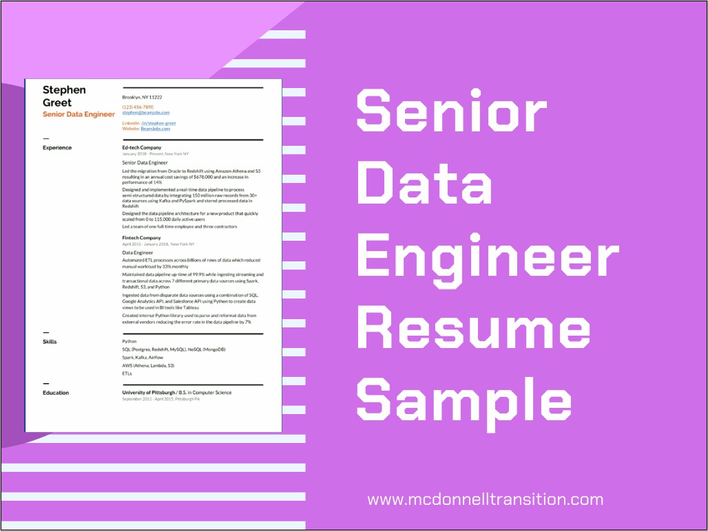 Oracle Data Engineer Resume Sample