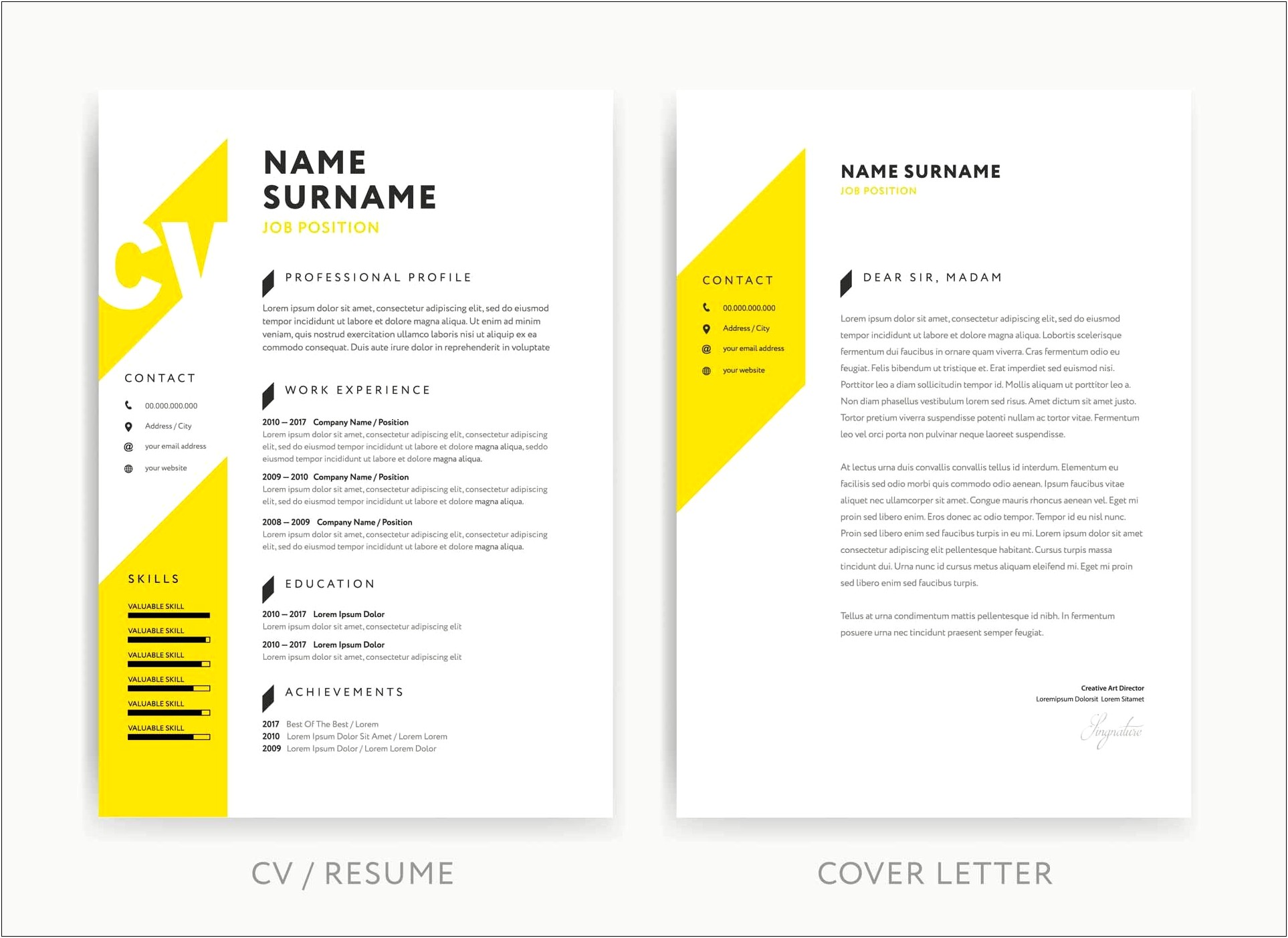 Outline Templat Cover Letter For Resume