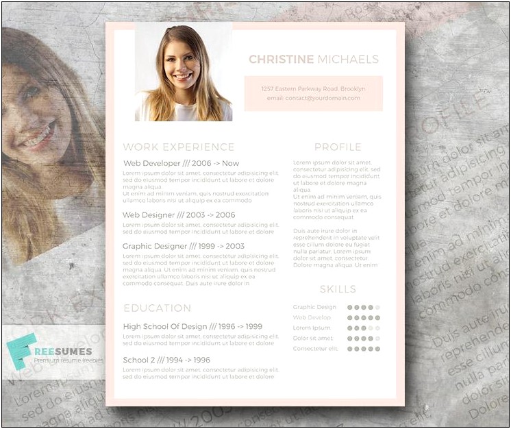 Peach And Yellow Playful Resume Template