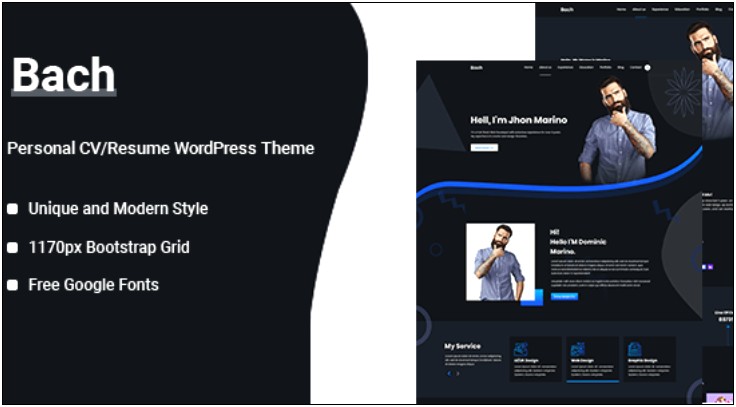 Personal Resume Wordpress Theme Free Download