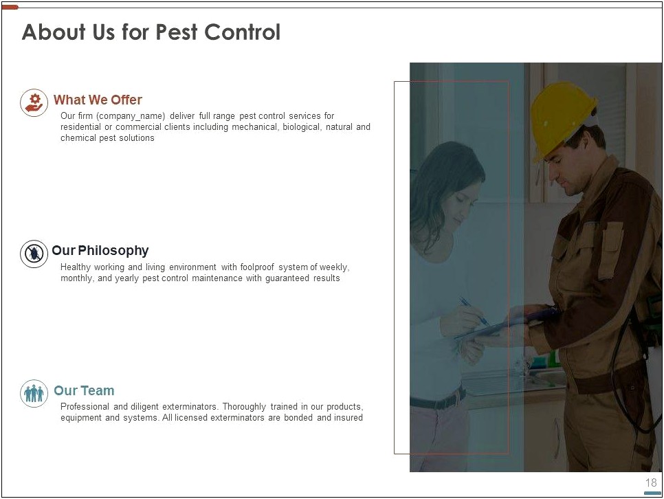 Pest Control Things To Put On An Resume