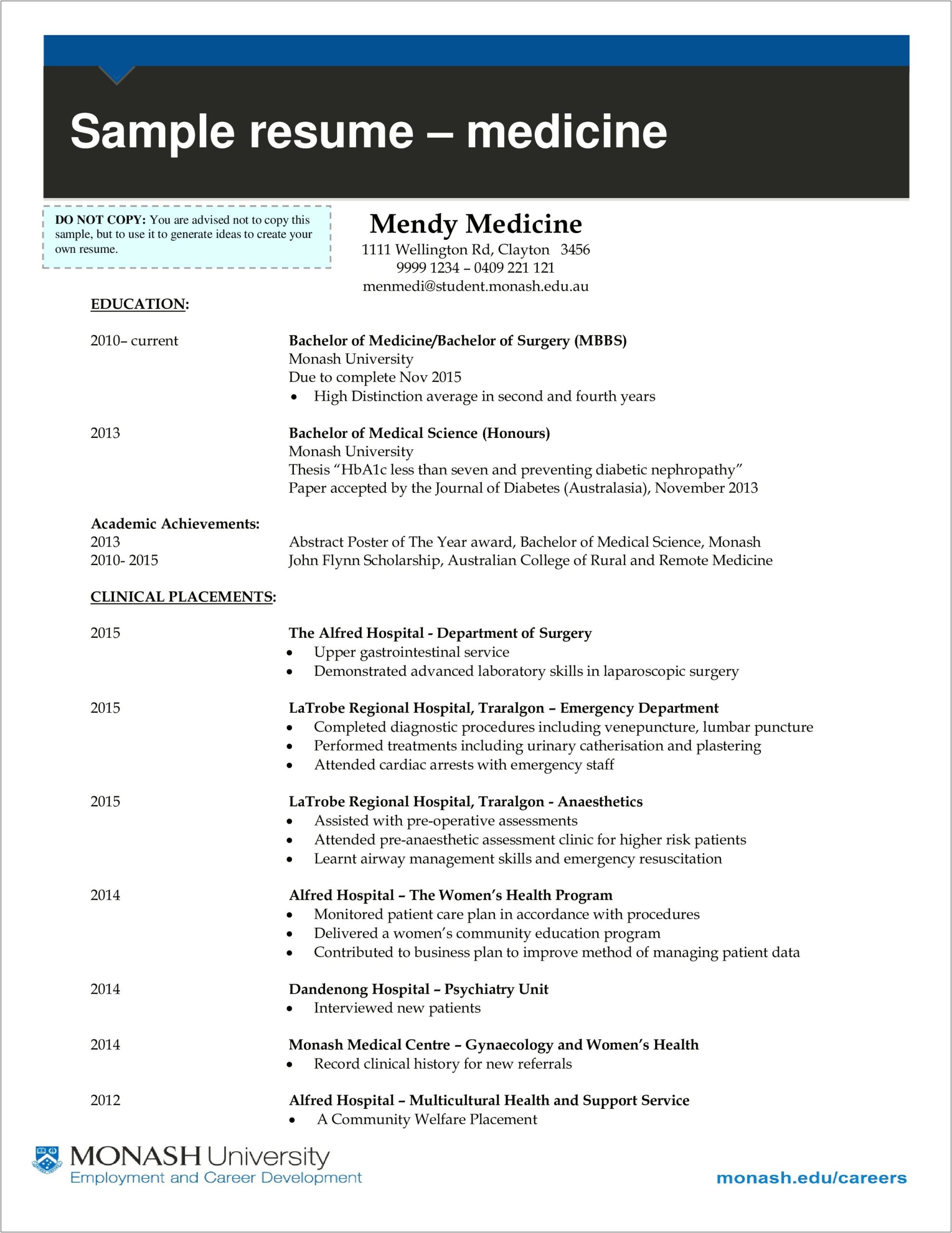 Physician Resume Templates Download Free