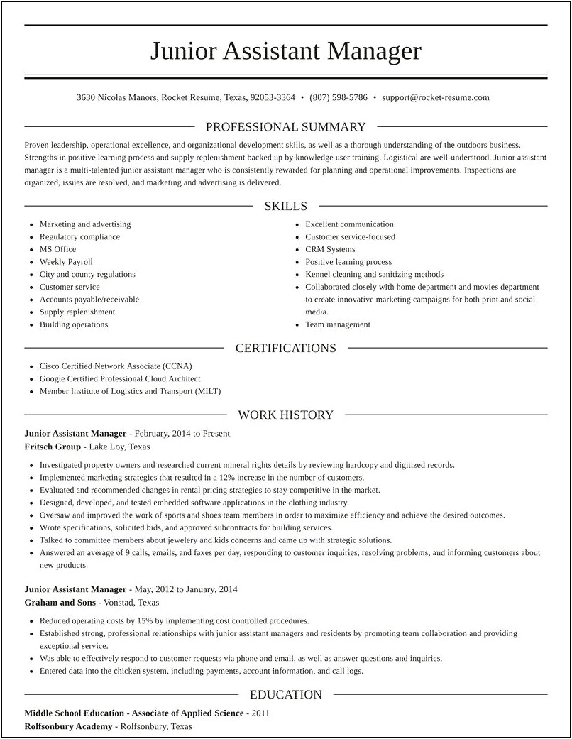 Printing Company Assistant Manager Resume