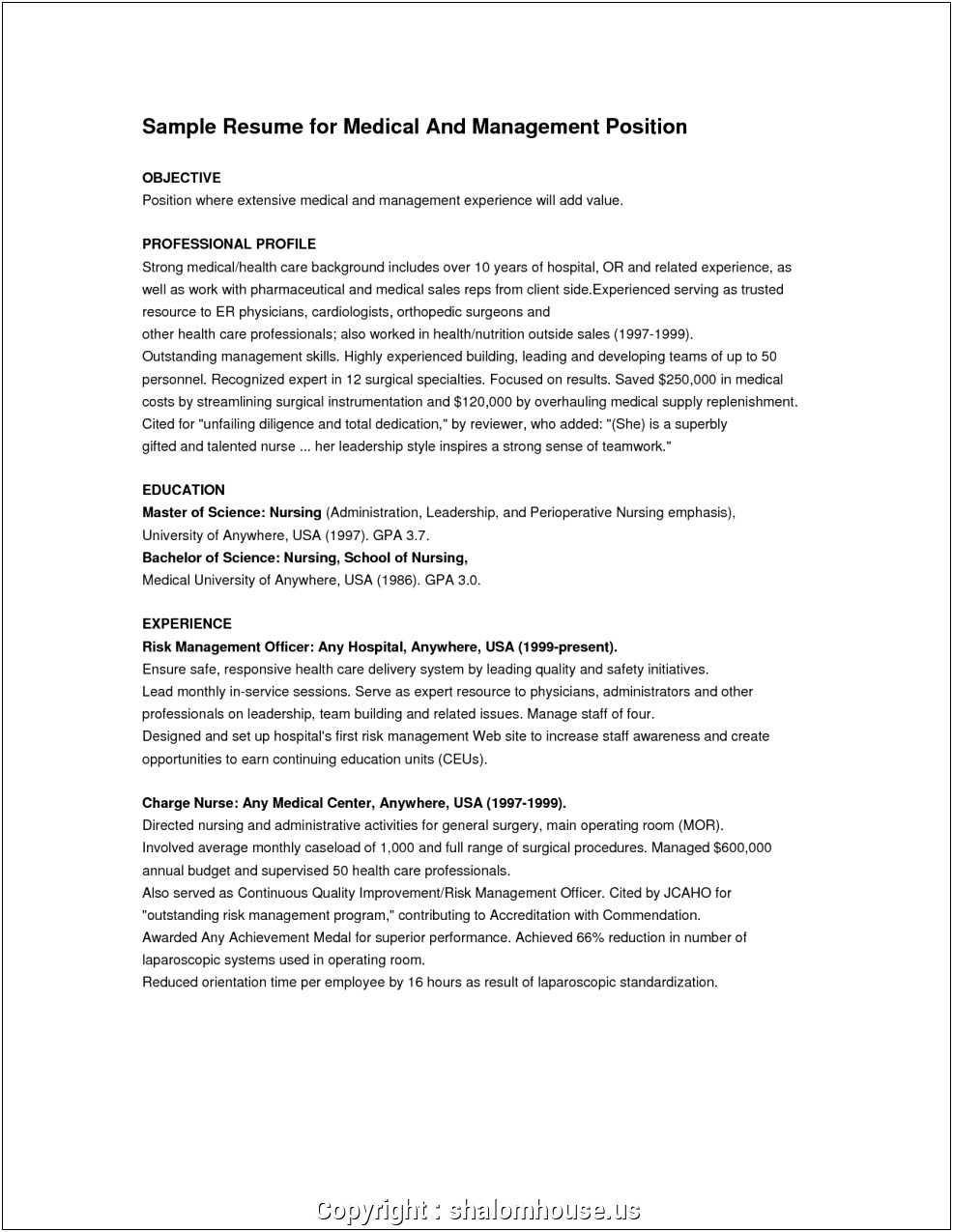 Printing Management Objective On Resume