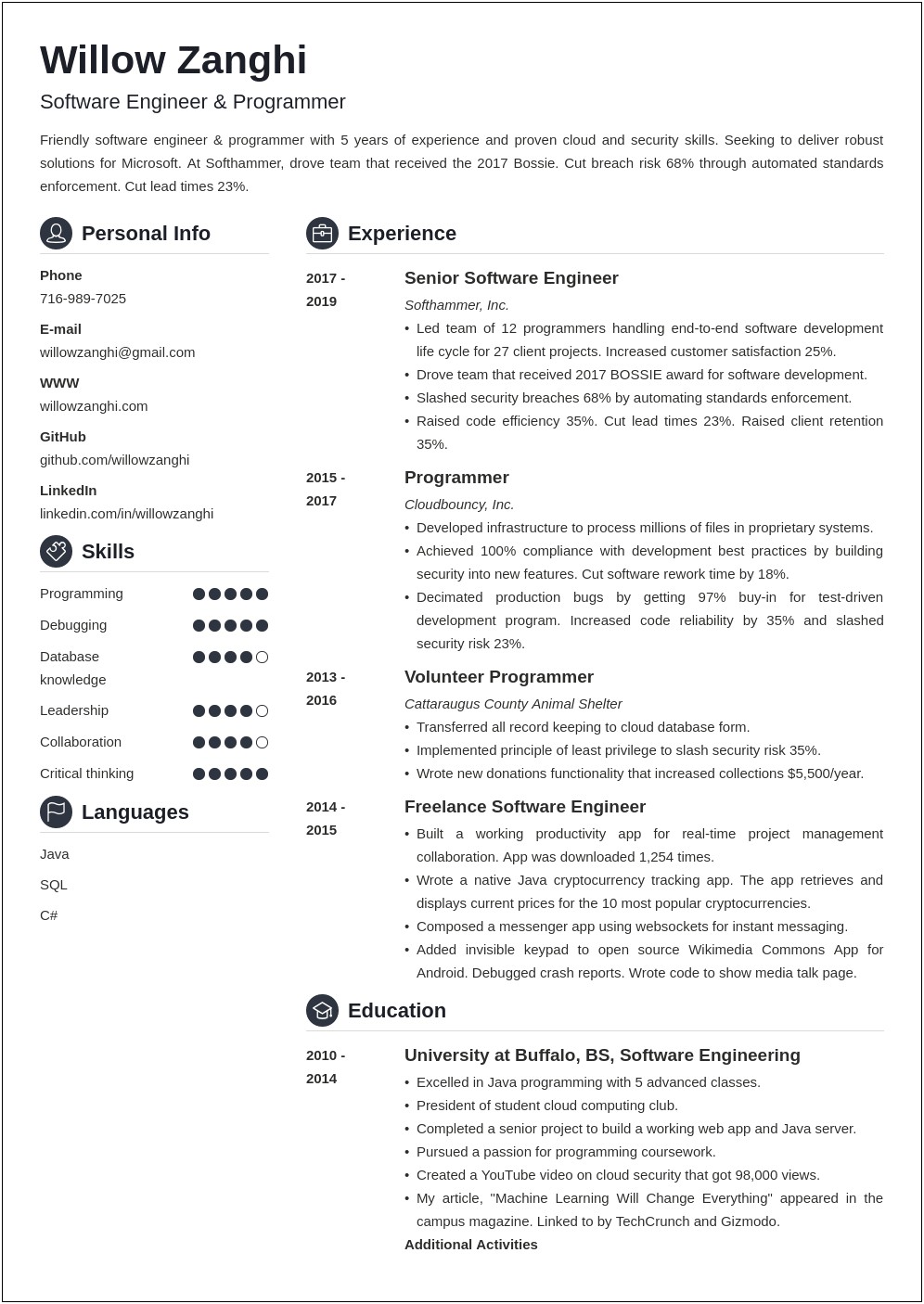 Priviledged Access Management Systems Engineer Sample Resume