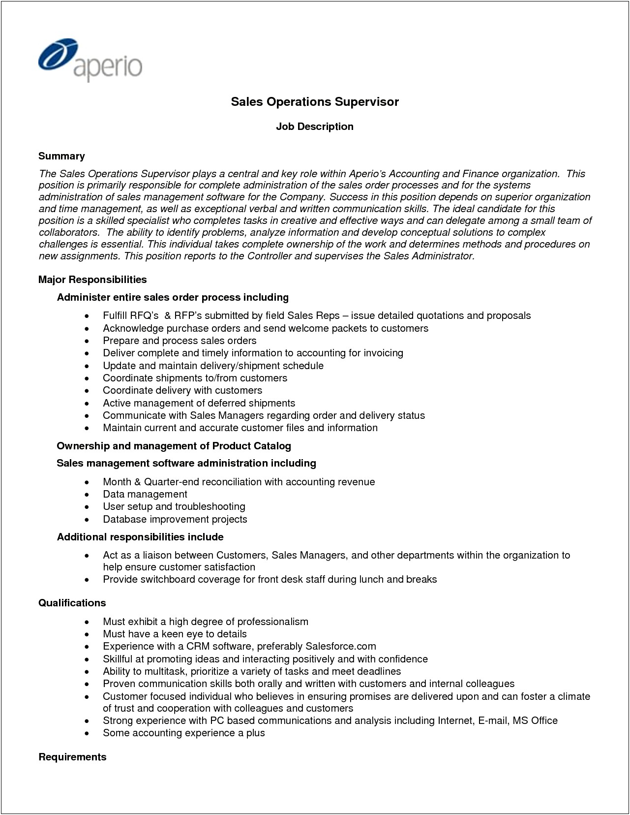 Production Supervisor Resume Objective Examples