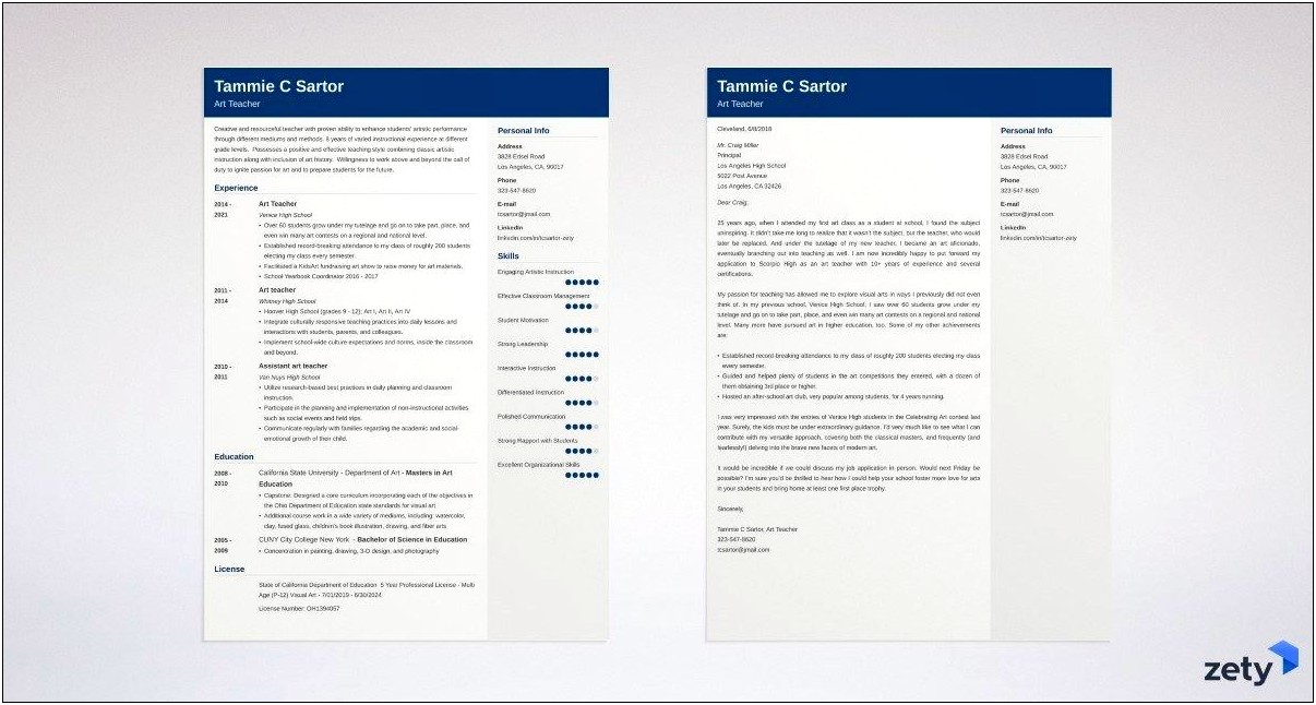 Professional Fonts For Resume And Cover Letter