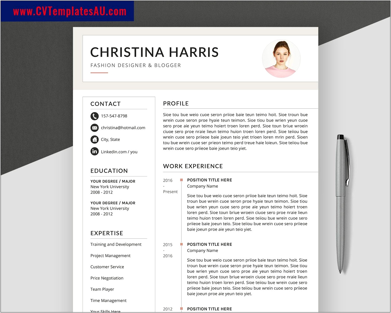 Professional References For A Resume Template