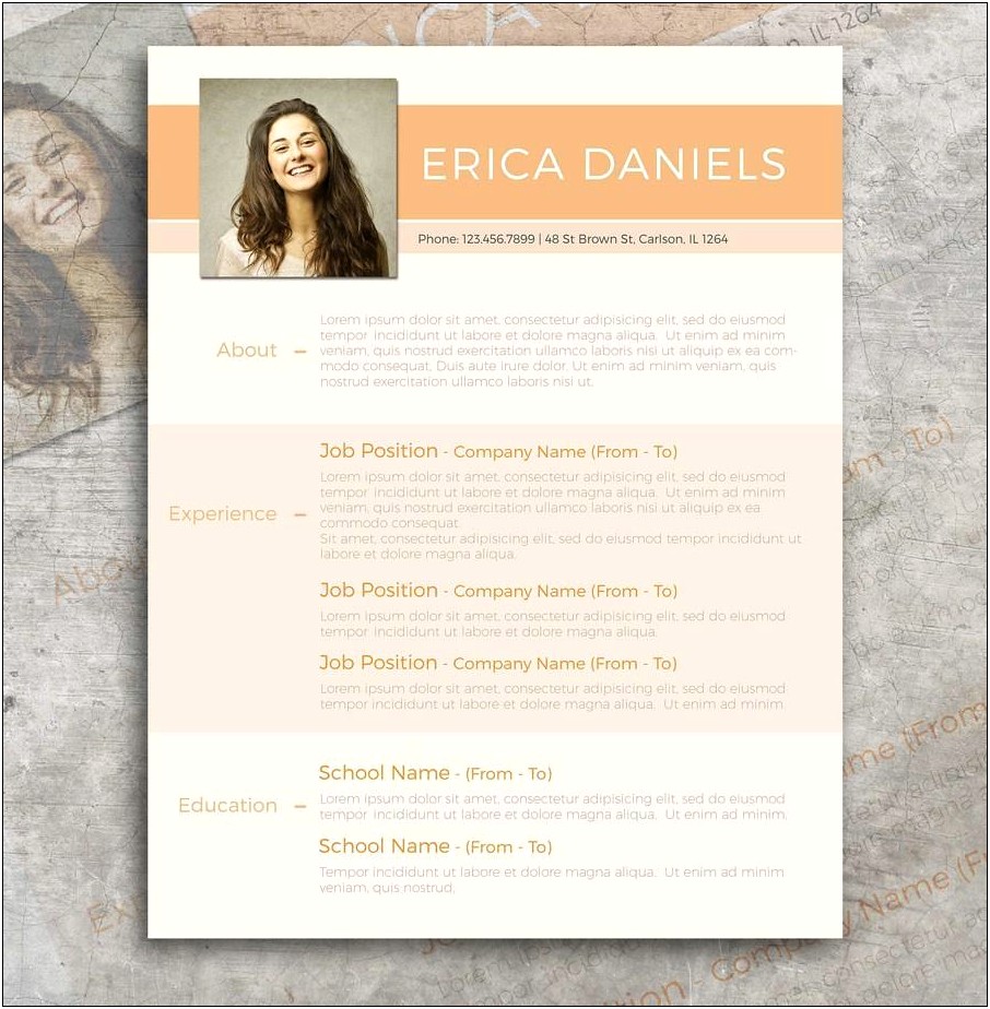 Professional Resume Psd File Free Download
