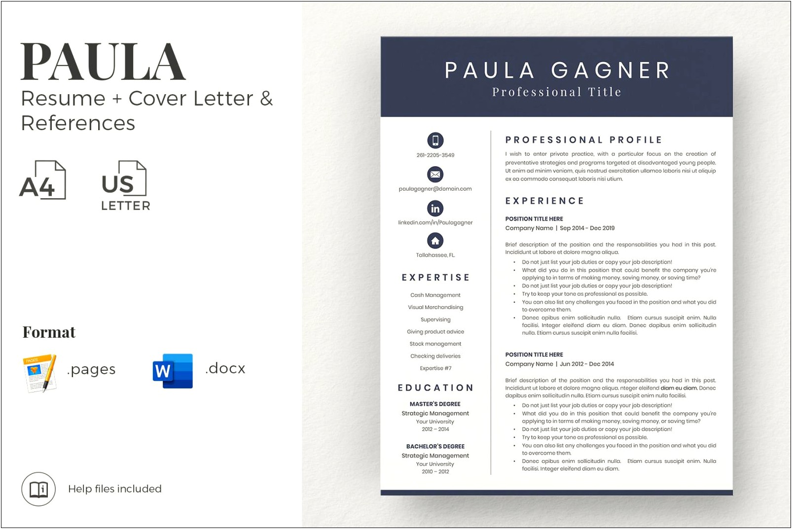 Professional Resume References Free Template