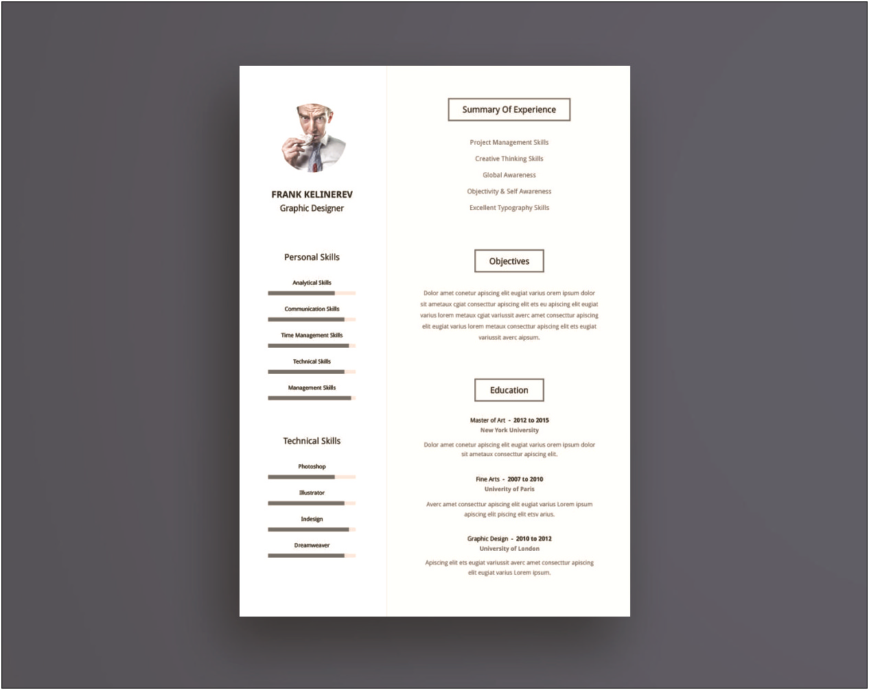 Professional Resume Templates 2015 Free Download