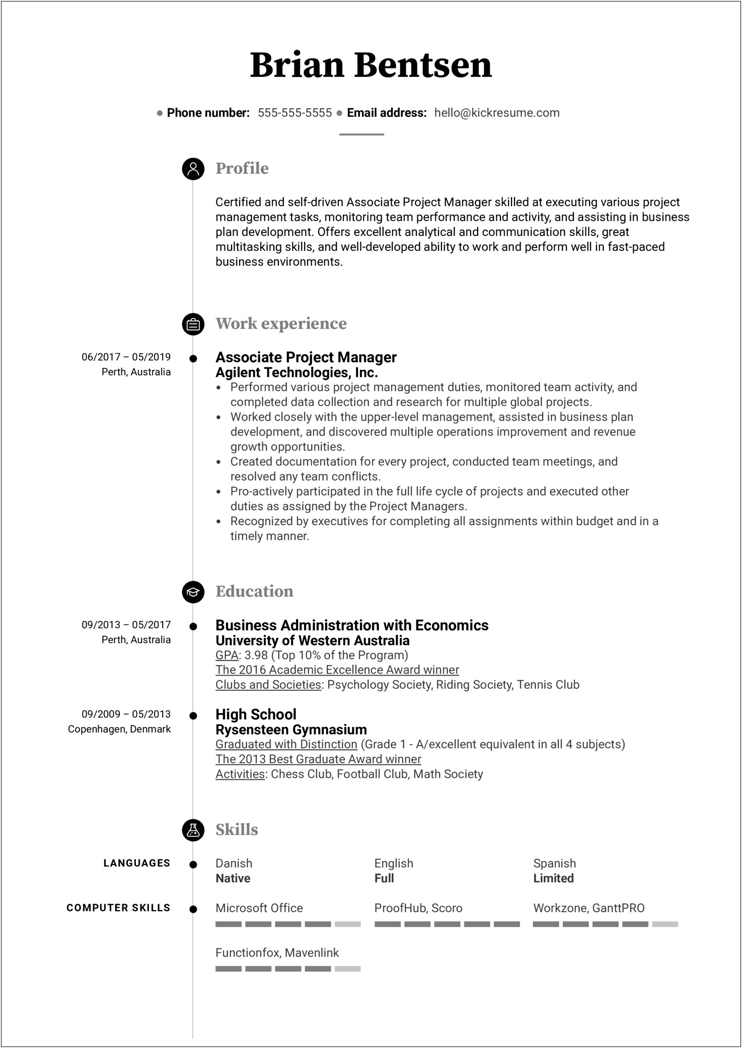 Project Administrator Job Description Resume