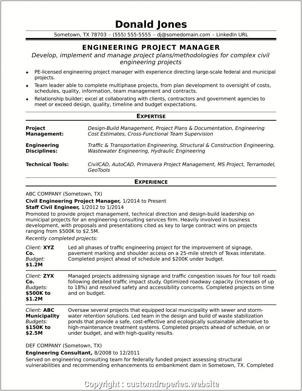 Project Management Buzzwords For Resume