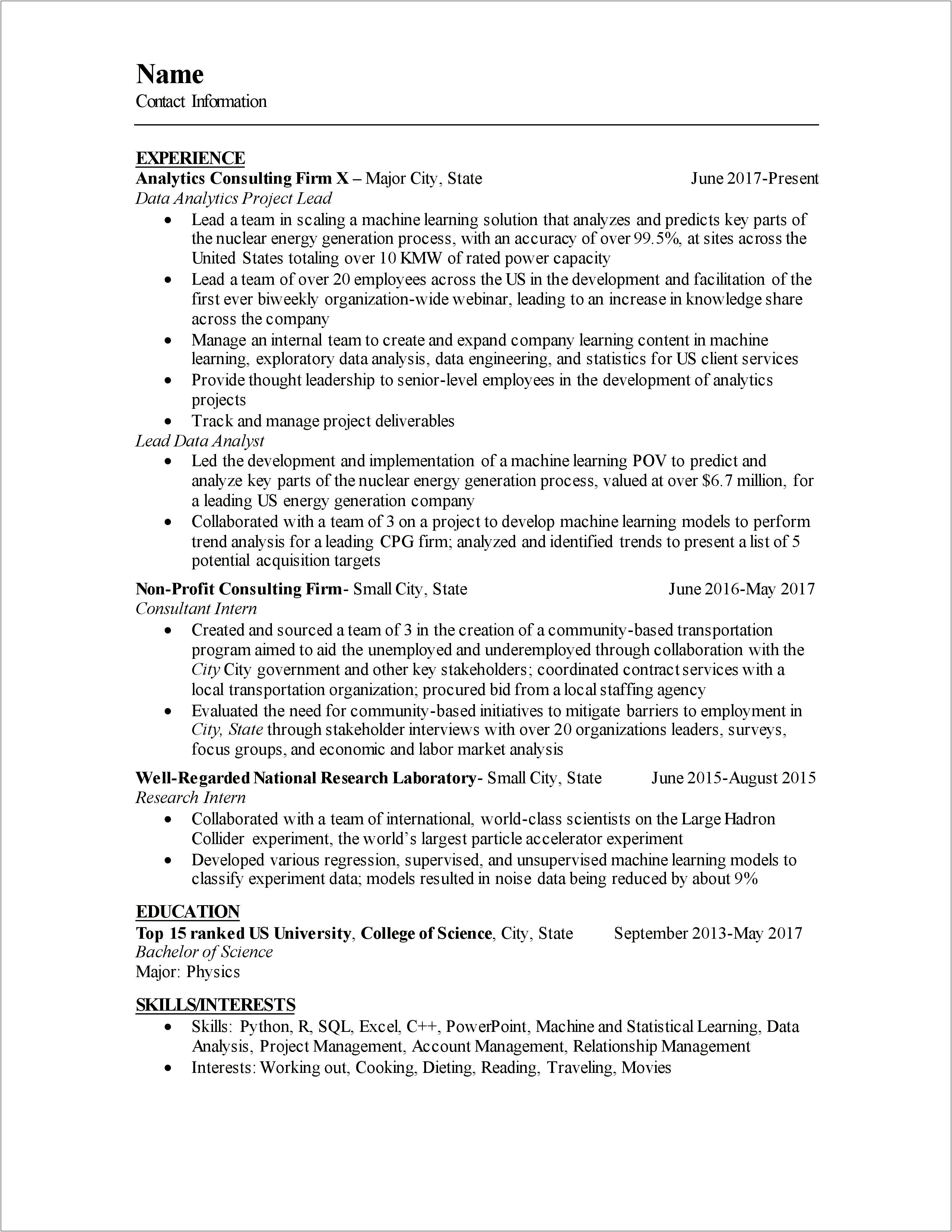 Project Manager Resume Summary Qualifications