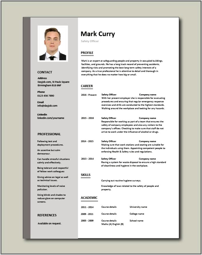 Public Safety Resume Objective Examples