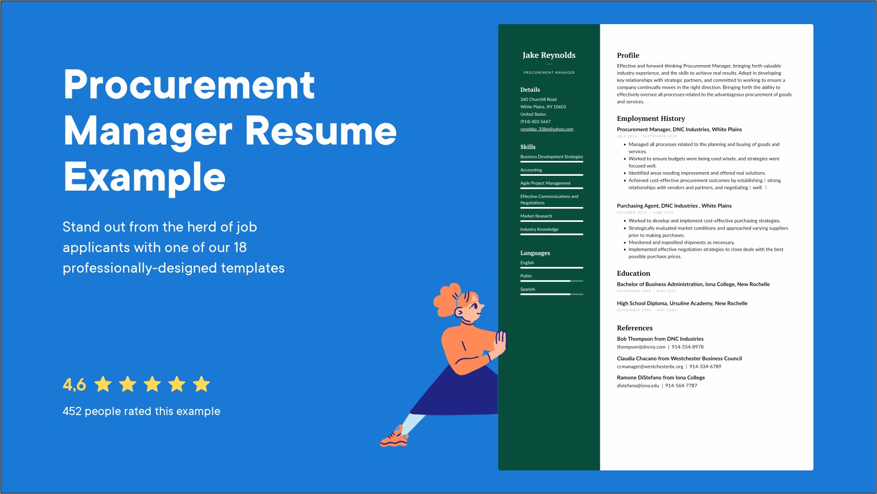 Purchasing Manager Resume Summary Examples