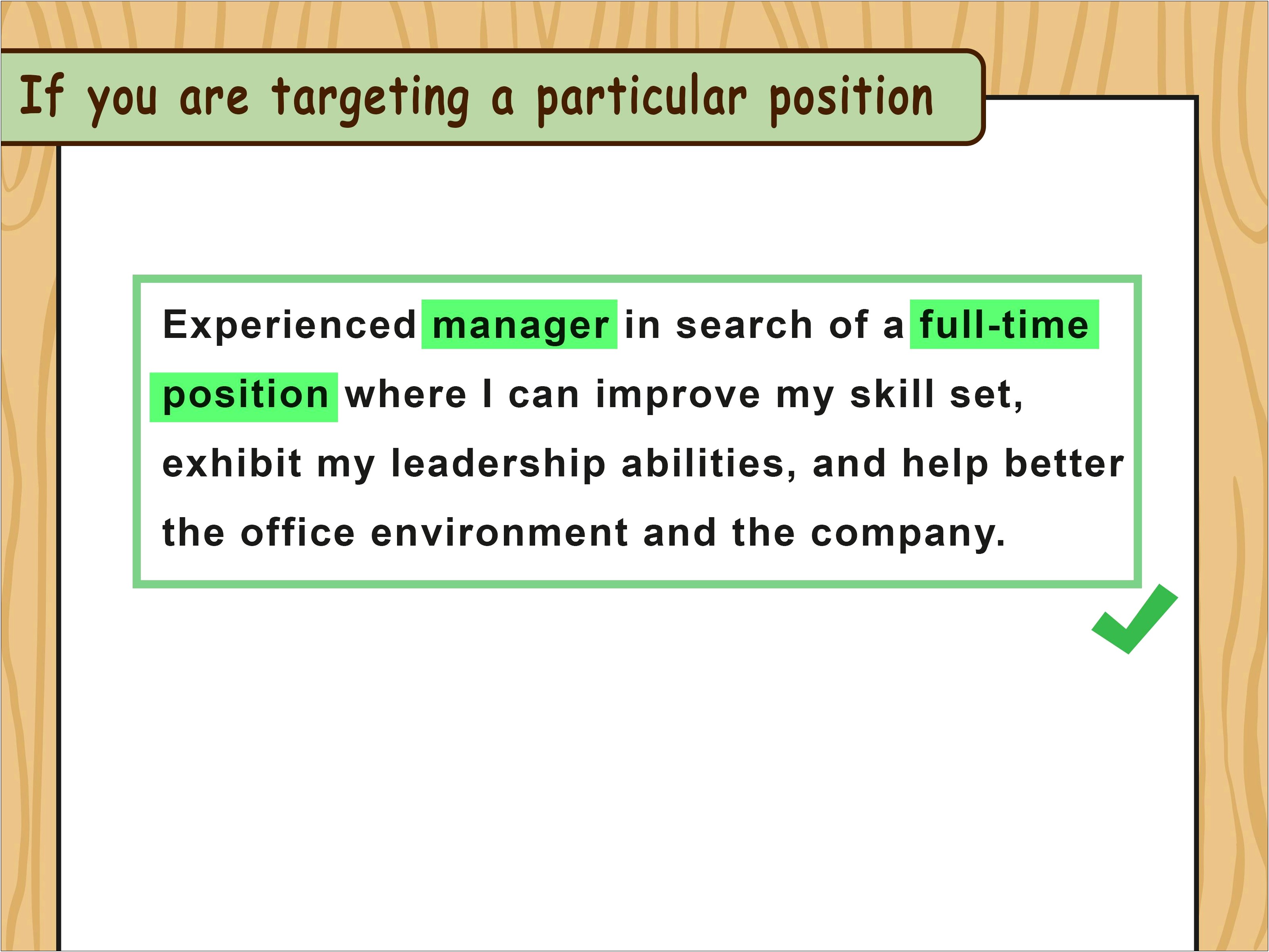 Purpose Of Resume Objective Statement