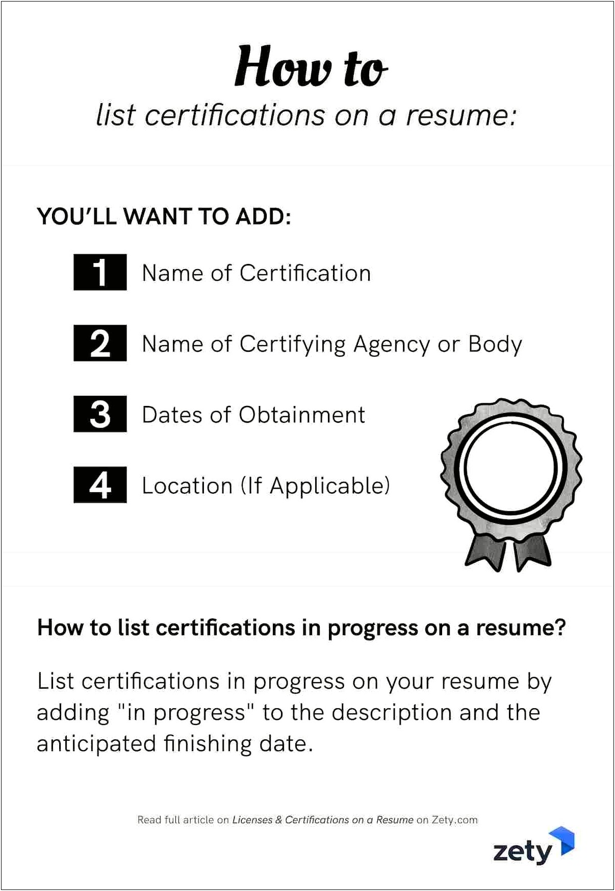 Put Certification In Skills On Resume
