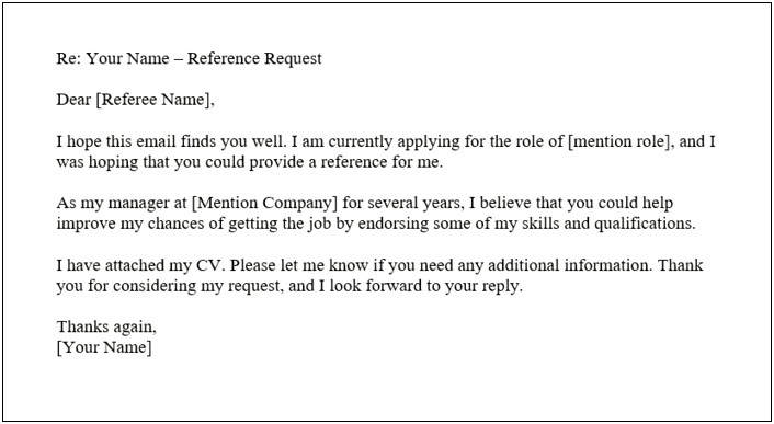 Put Former Manager On Resume As Reference