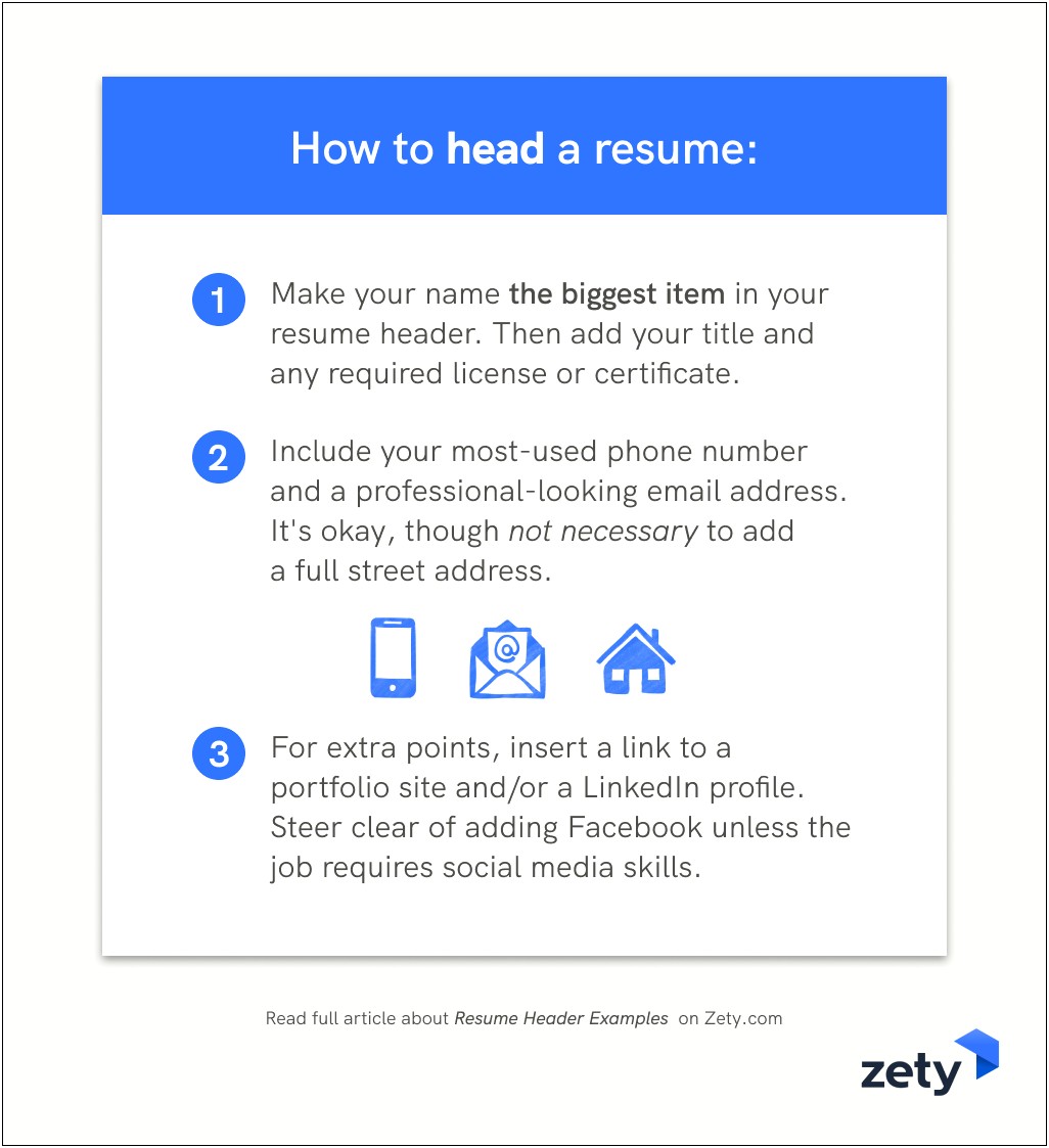 Put Links To Facebook Profile Resume