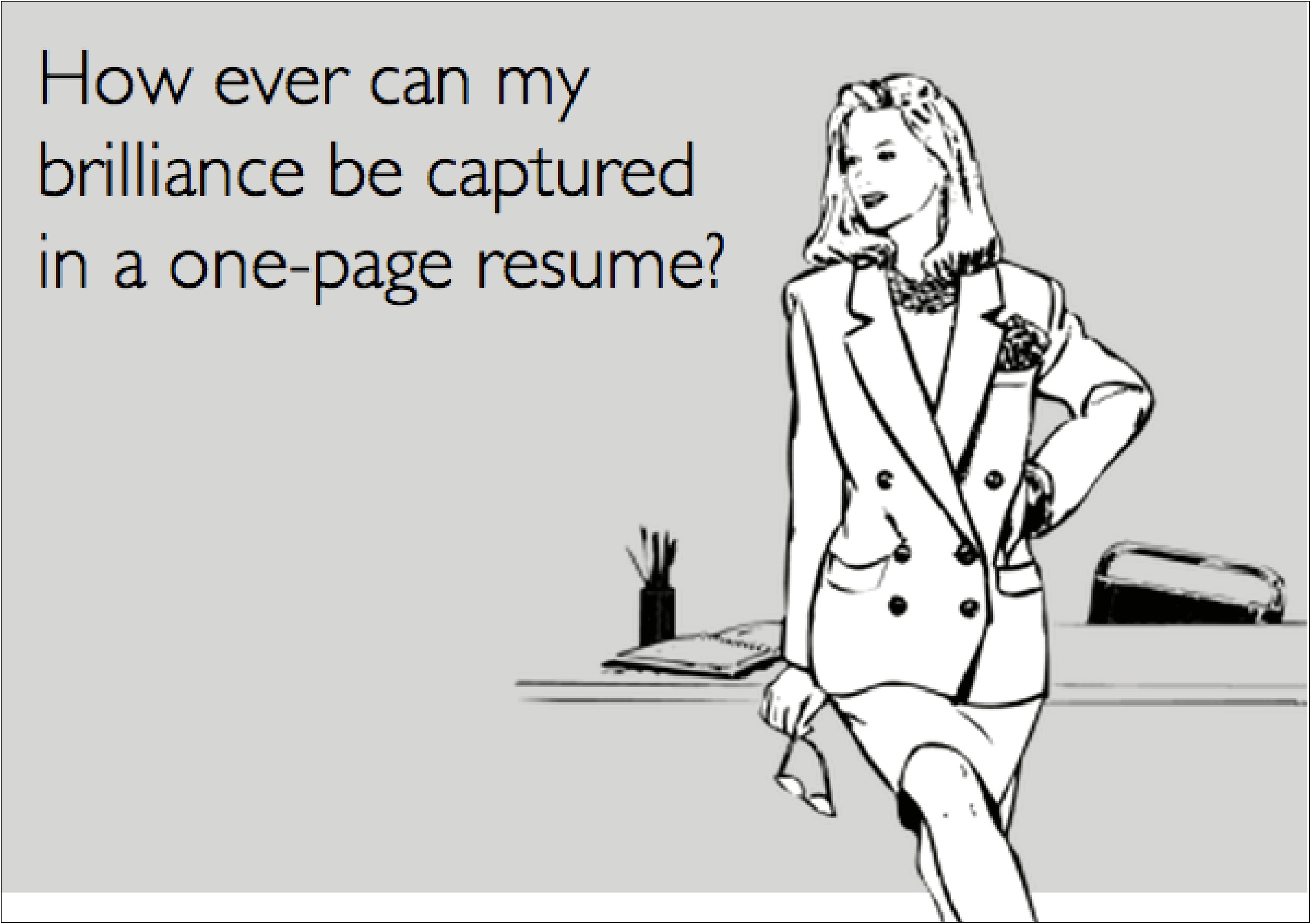 Putting A Joke In Your Resume
