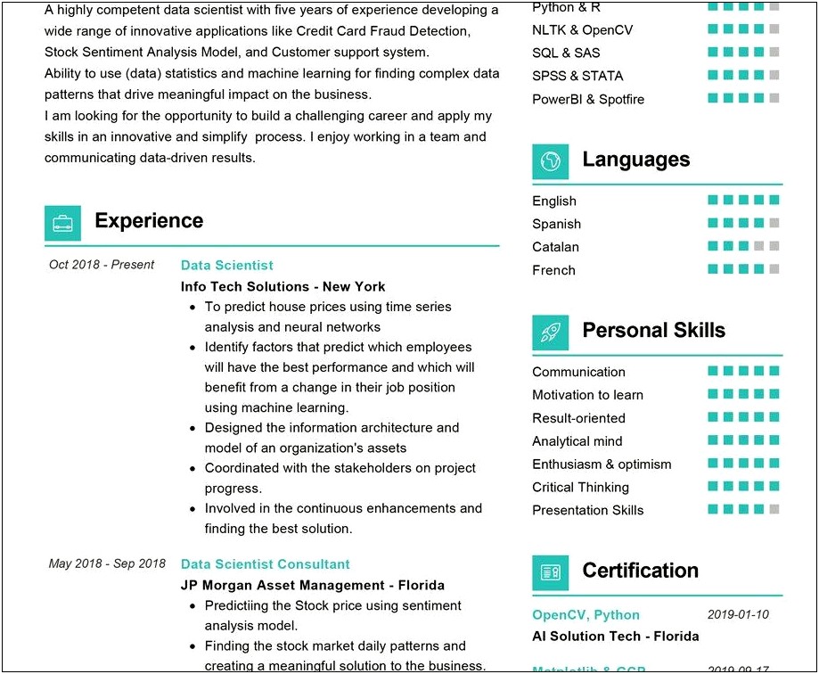 Putting Data Science Projects On Resume