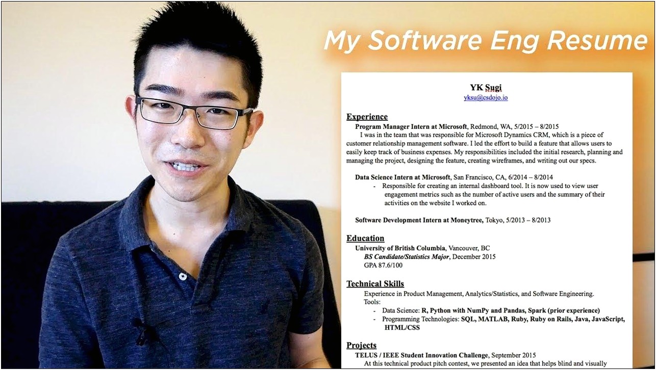 Python Software Engineer Resume Example