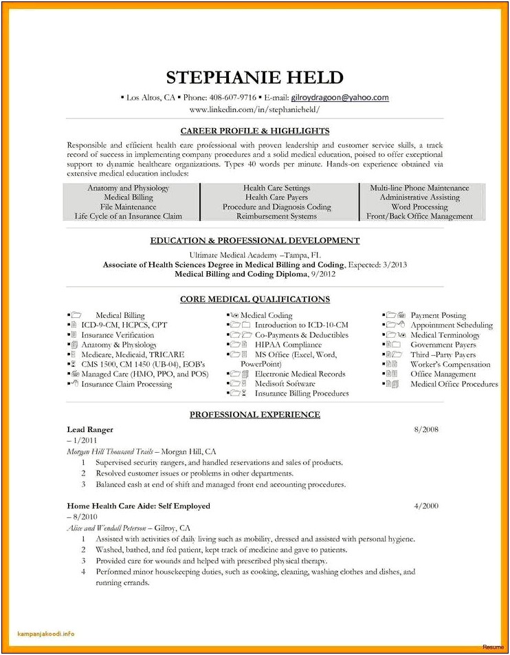 Qualifications For Office Manager Resume