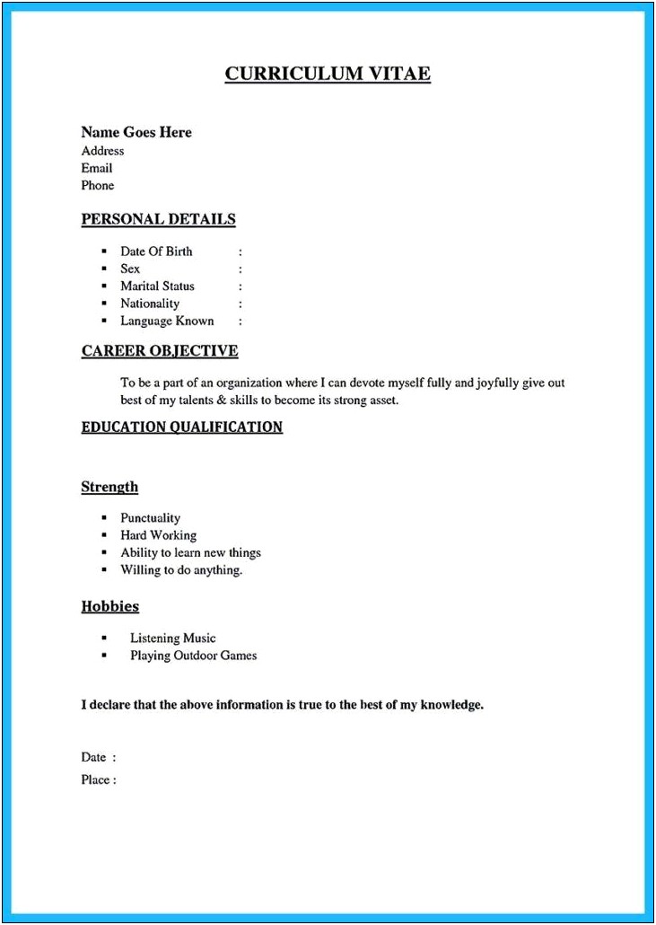 Quality Of Service Where To Put In Resume