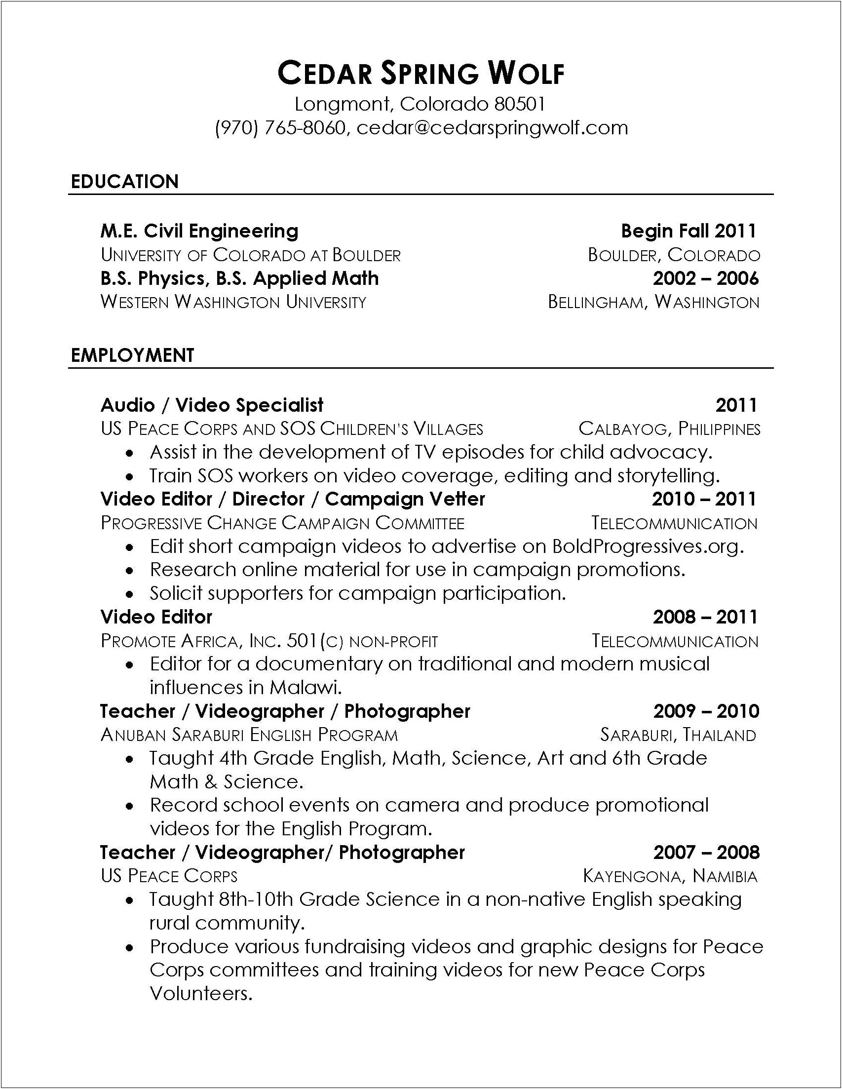 Reference List Example For Resume