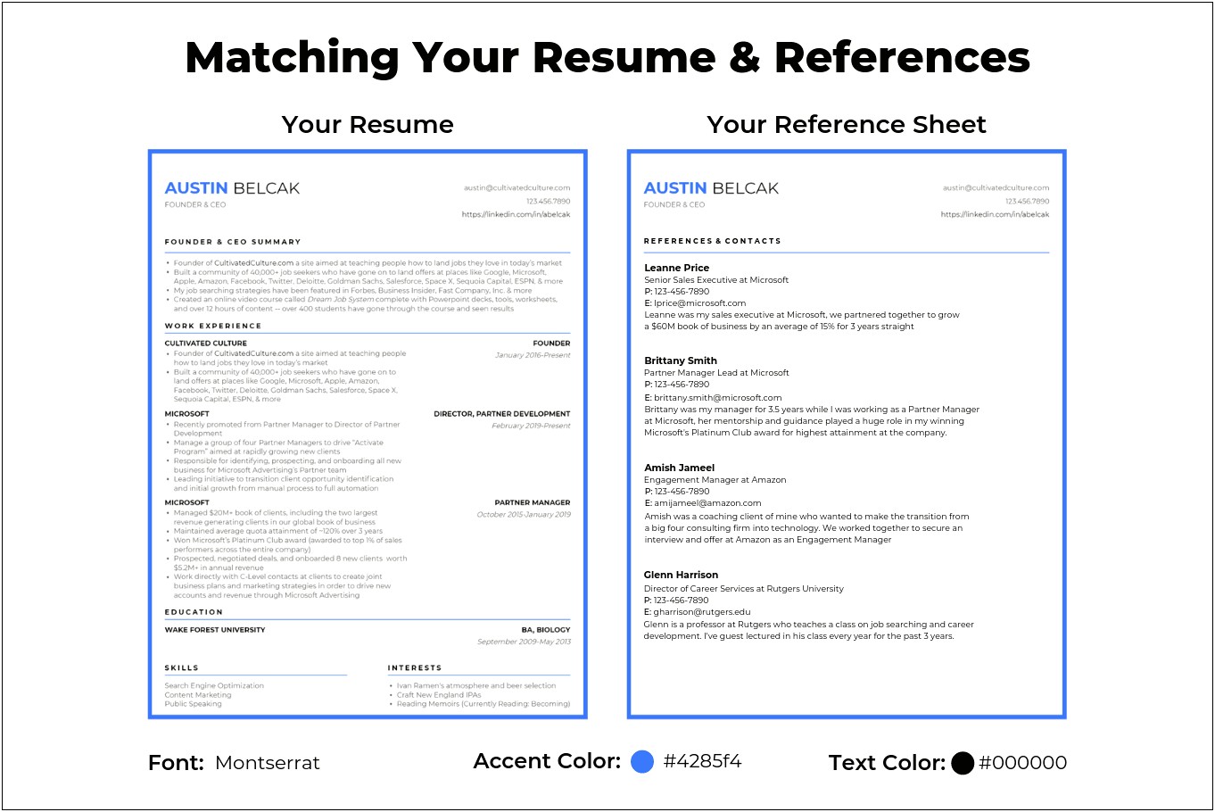 References To Put On A Resume