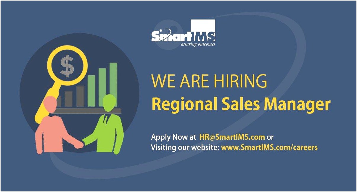 Regional Sales Manager Description For Resume