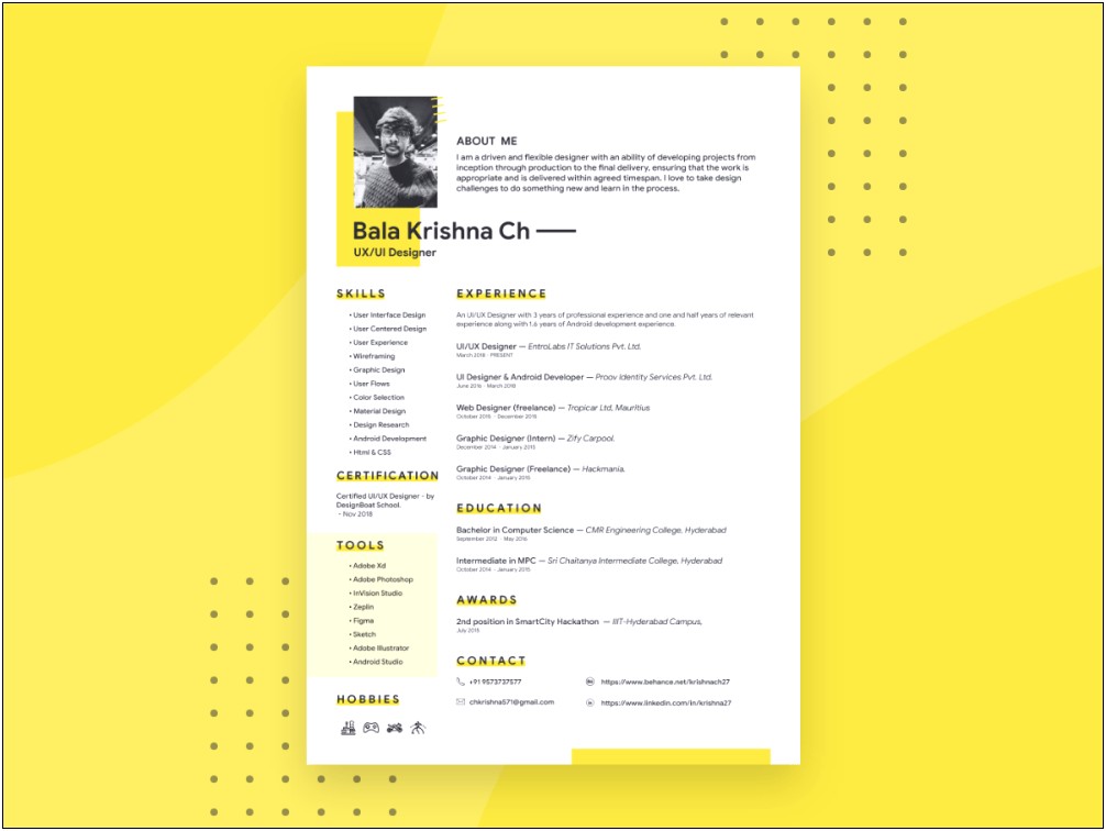Relevant Experience Resume Template Free