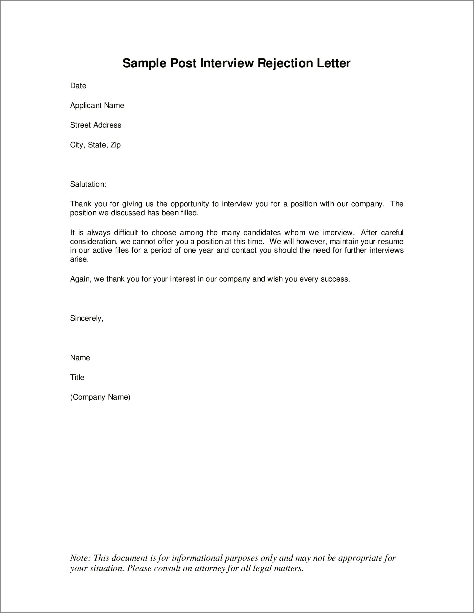 Reply To Job Rejection Email Keep Resume