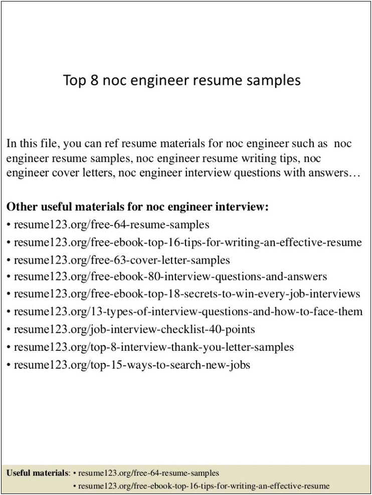 Resume 123 Org Free 64 Resume Samples