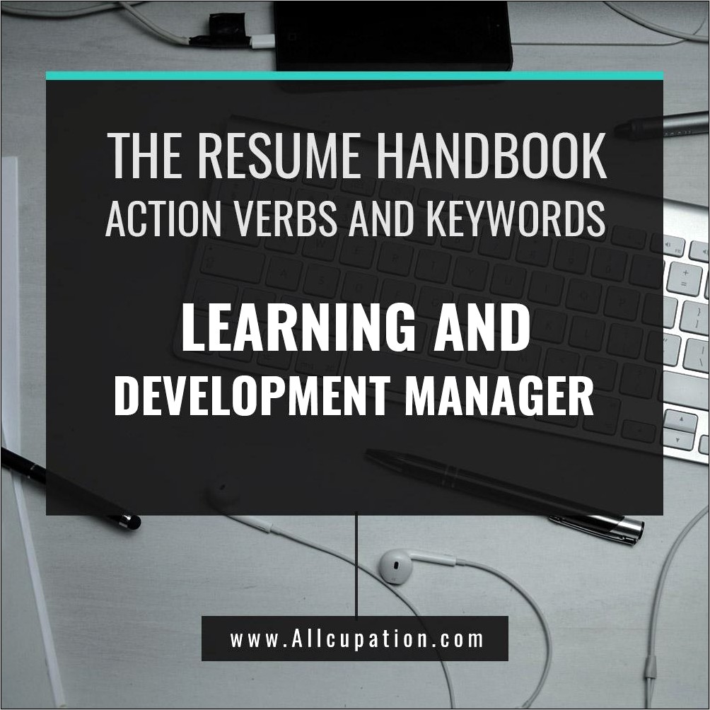 Resume Action Verbs For Managers