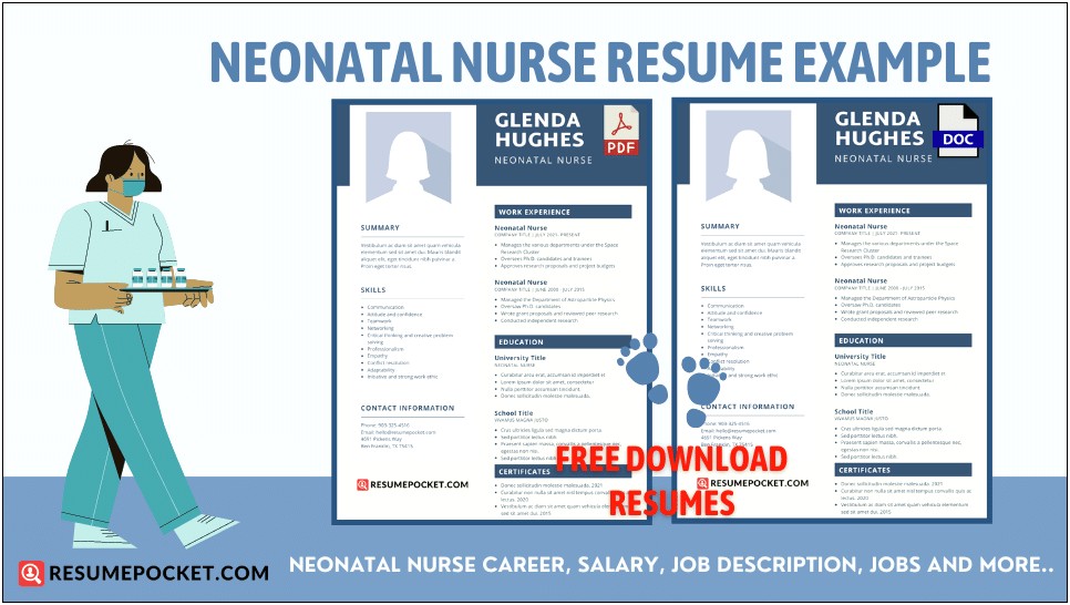 Resume After Working In The Nicu