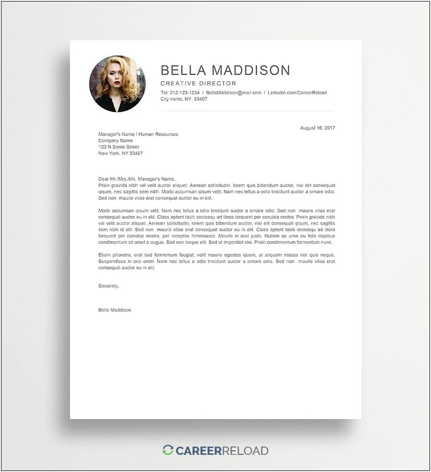 Resume And Cover Letters Free Printable For 2017