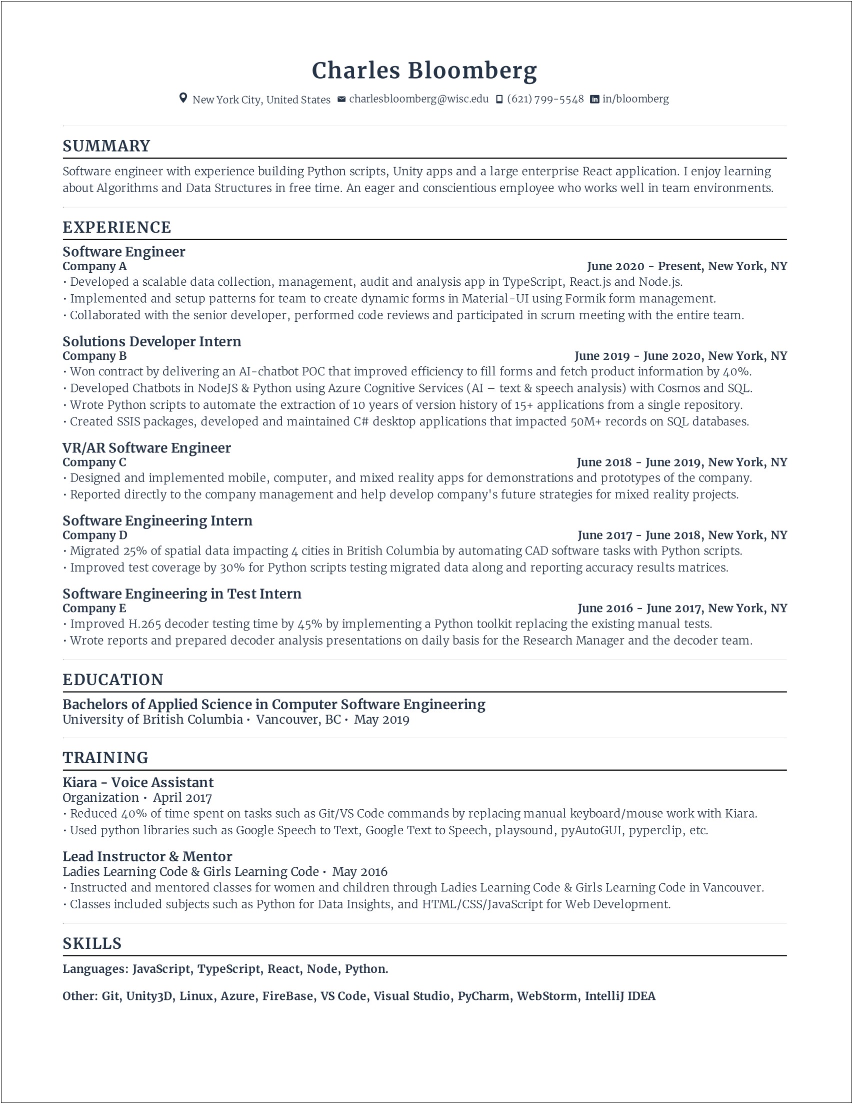 Resume Ats Compliant Download Free