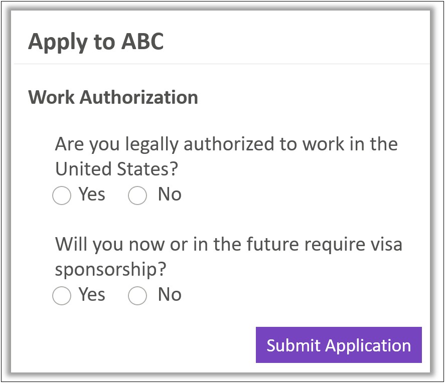 Resume Authorized To Work In The United States