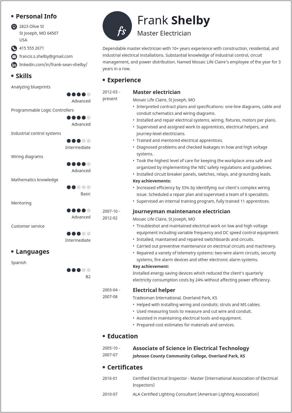 Resume Best Words To Use For Skills