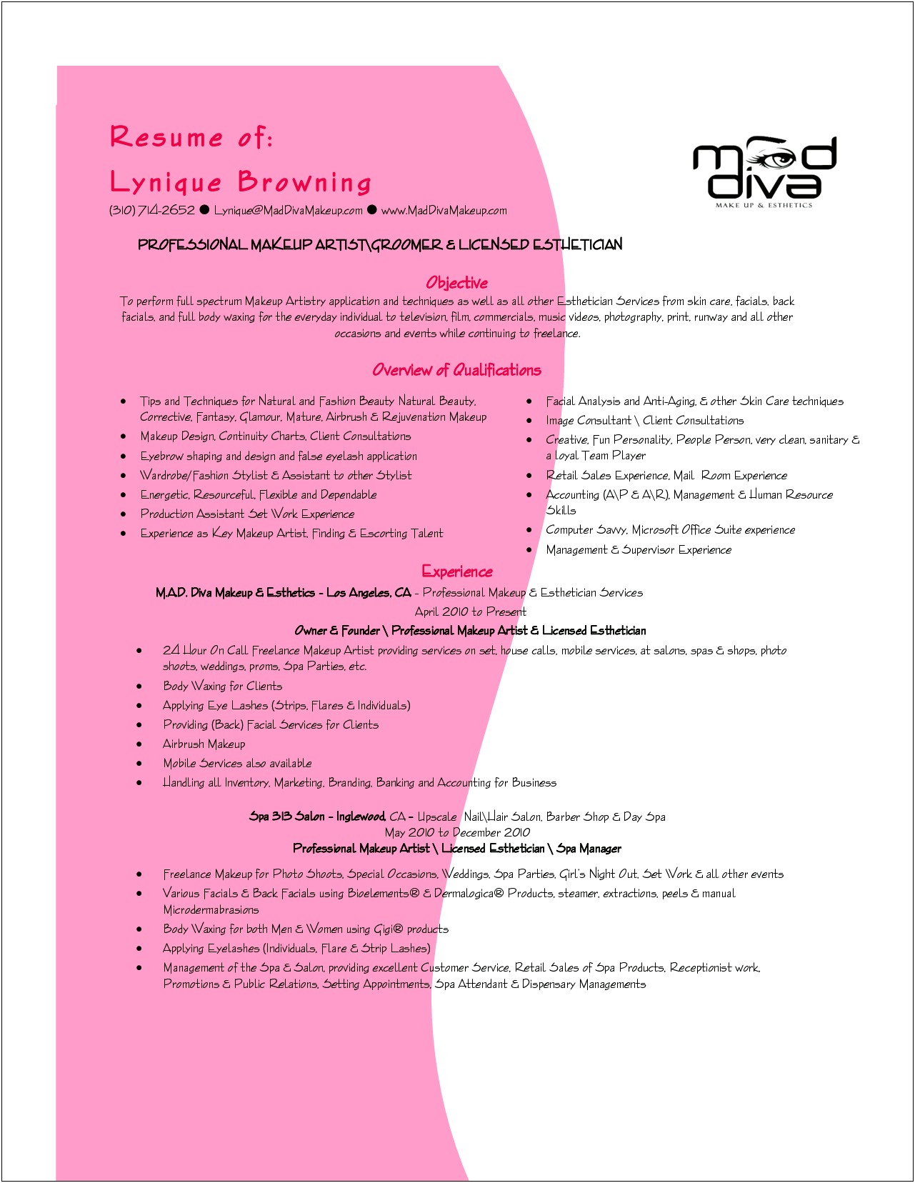 Resume Cover Letter Body Examples