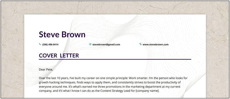 Resume Cover Letter Cover Letter Examples