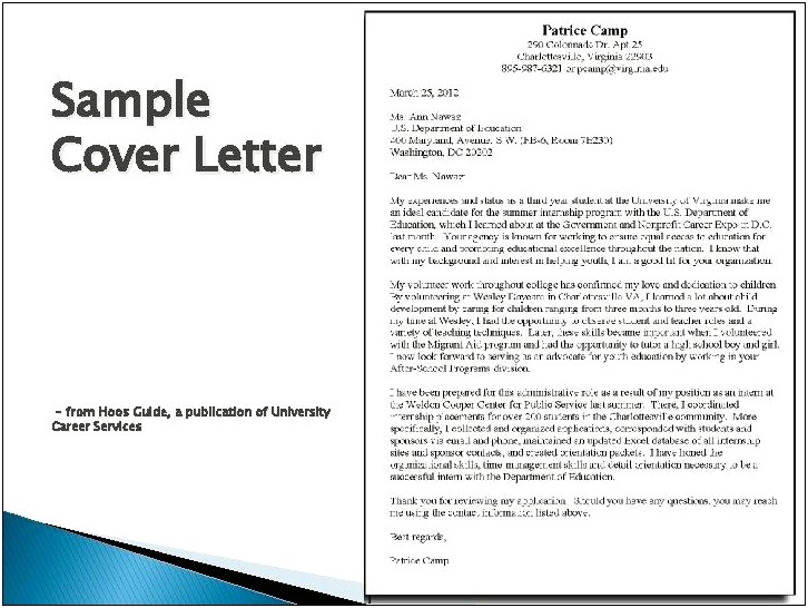 Resume Cover Letter For Federal Job Announcment